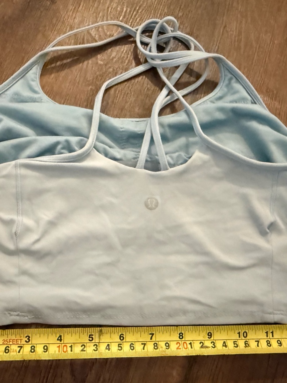 lululemon athletica Pale Blue Double-Strap Sports Bra - size 10